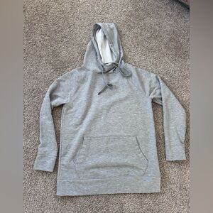 Athleta long grey hoodie. Raglan style. Very soft classic grey hoodie. EUC.
